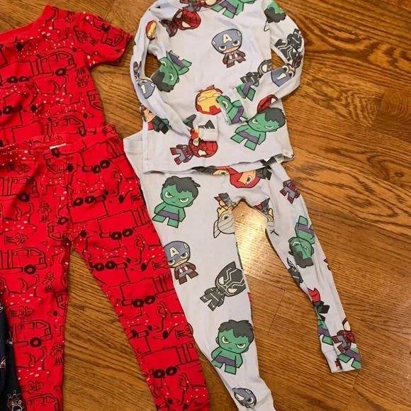 GAP Kids Navy Cotton Organic and more Pajama Bundle of 4 8 pieces - Picture 8 of 8